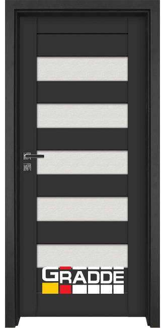 Интериорна врата Gradde Aaven Glas, Антрацит мат